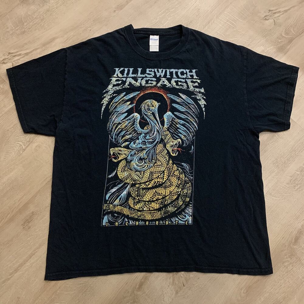 Killswitch Engage Incarnate Tour 2018 Band Tee T-Shirt Men's XL Black Metalcore